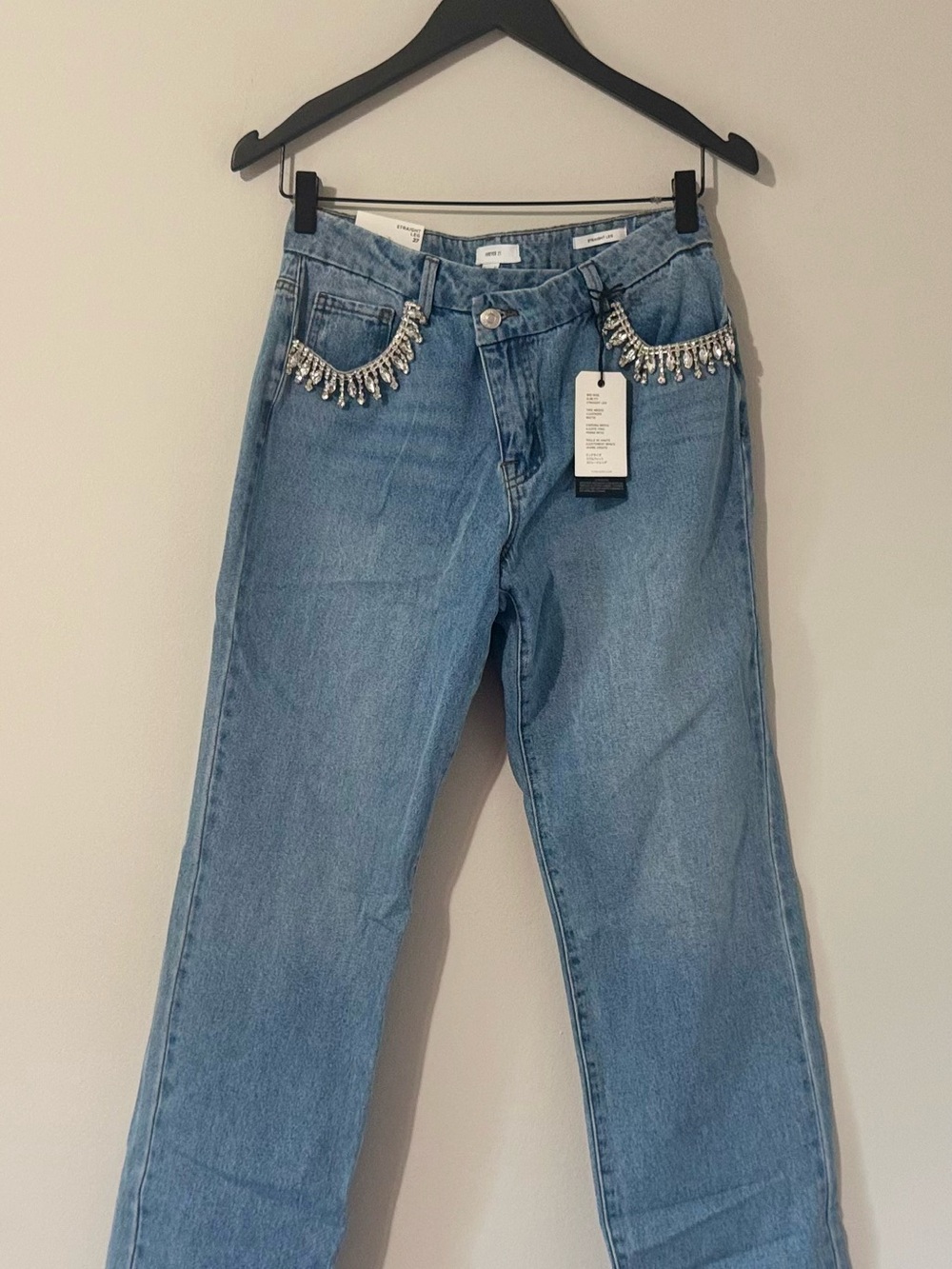 Embellished Light Blue Women’s Jeans -